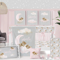 Pink Teddy Bear Nursery Collection - gender_girl, Pink Teddy Bear, text