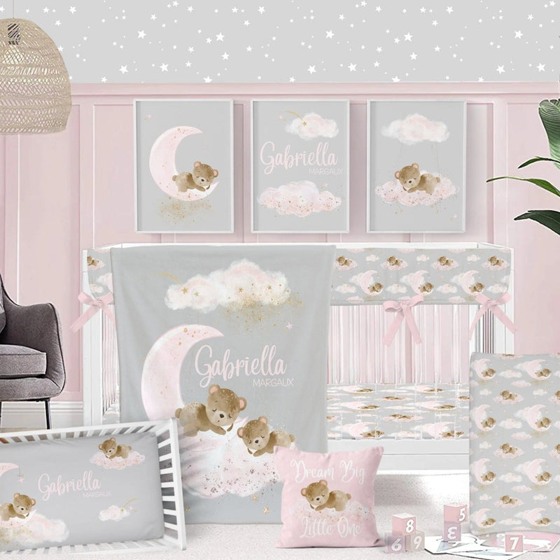 Pink Teddy Bear Nursery Collection - gender_girl, Pink Teddy Bear, text
