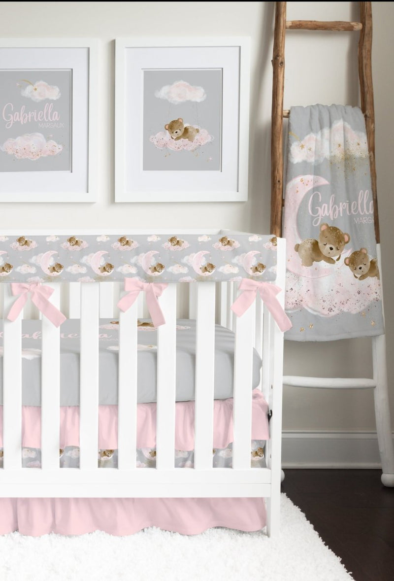 Pink Teddy Bear Nursery Collection - gender_girl, Pink Teddy Bear, text
