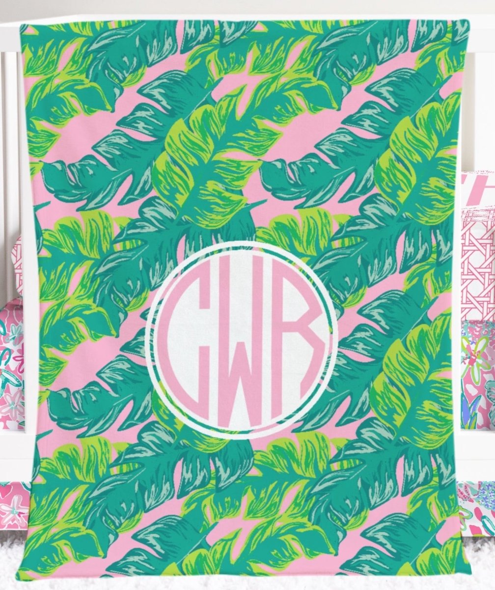 Preppy Summer Crib Bedding - gender_girl, Preppy Summer, text