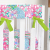 Preppy Summer Crib Rail Guards - gender_girl, Preppy Summer, Theme_Tropical