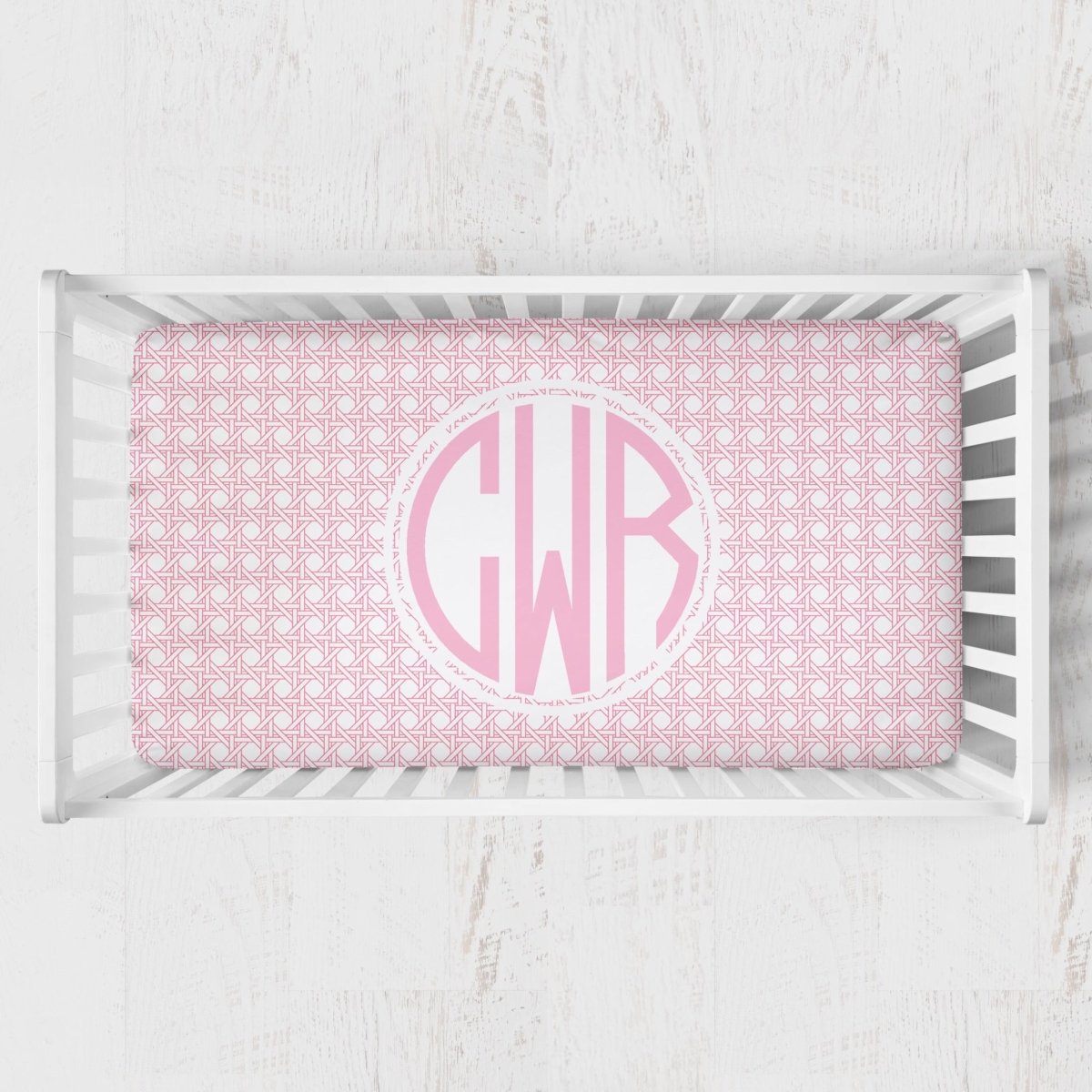 summer infant crib sheet Preppy Summer Personalized Monogrammed Crib Sheet