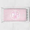 Preppy Summer Monogrammed Crib Sheet - gender_girl, Personalized_Yes, text