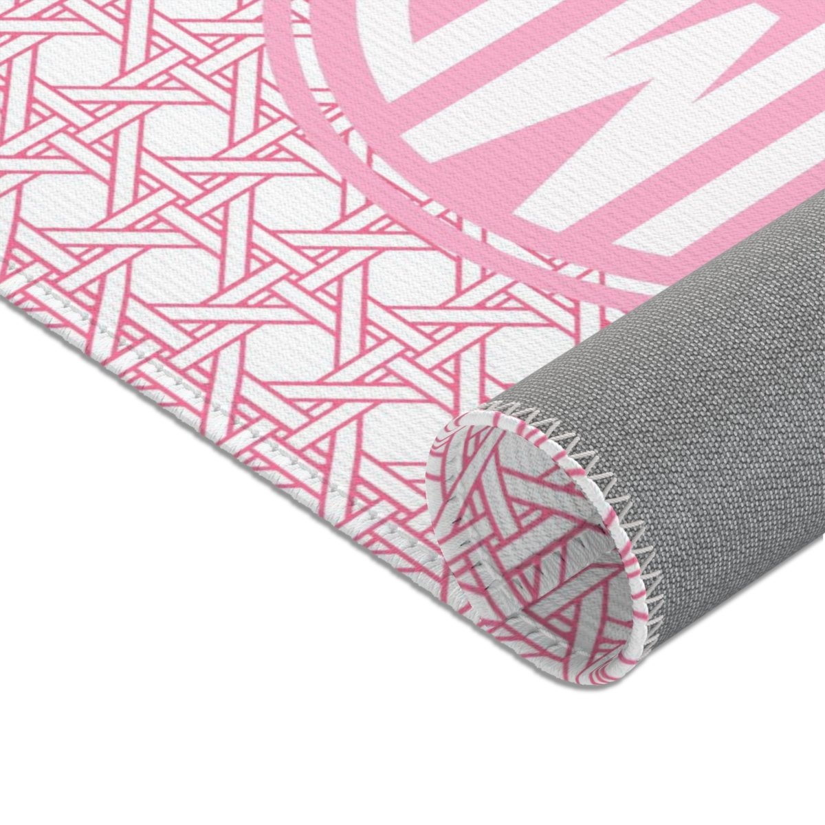 Preppy Summer Monogrammed Nursery Rug - gender_girl, Preppy Summer, text