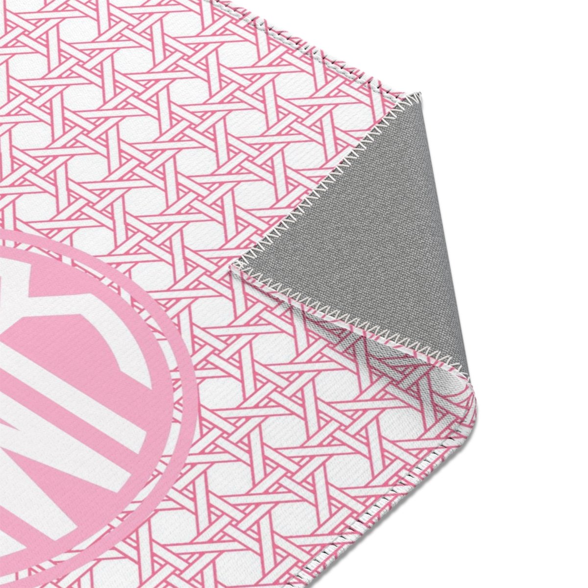 Preppy Summer Monogrammed Nursery Rug - gender_girl, Preppy Summer, text