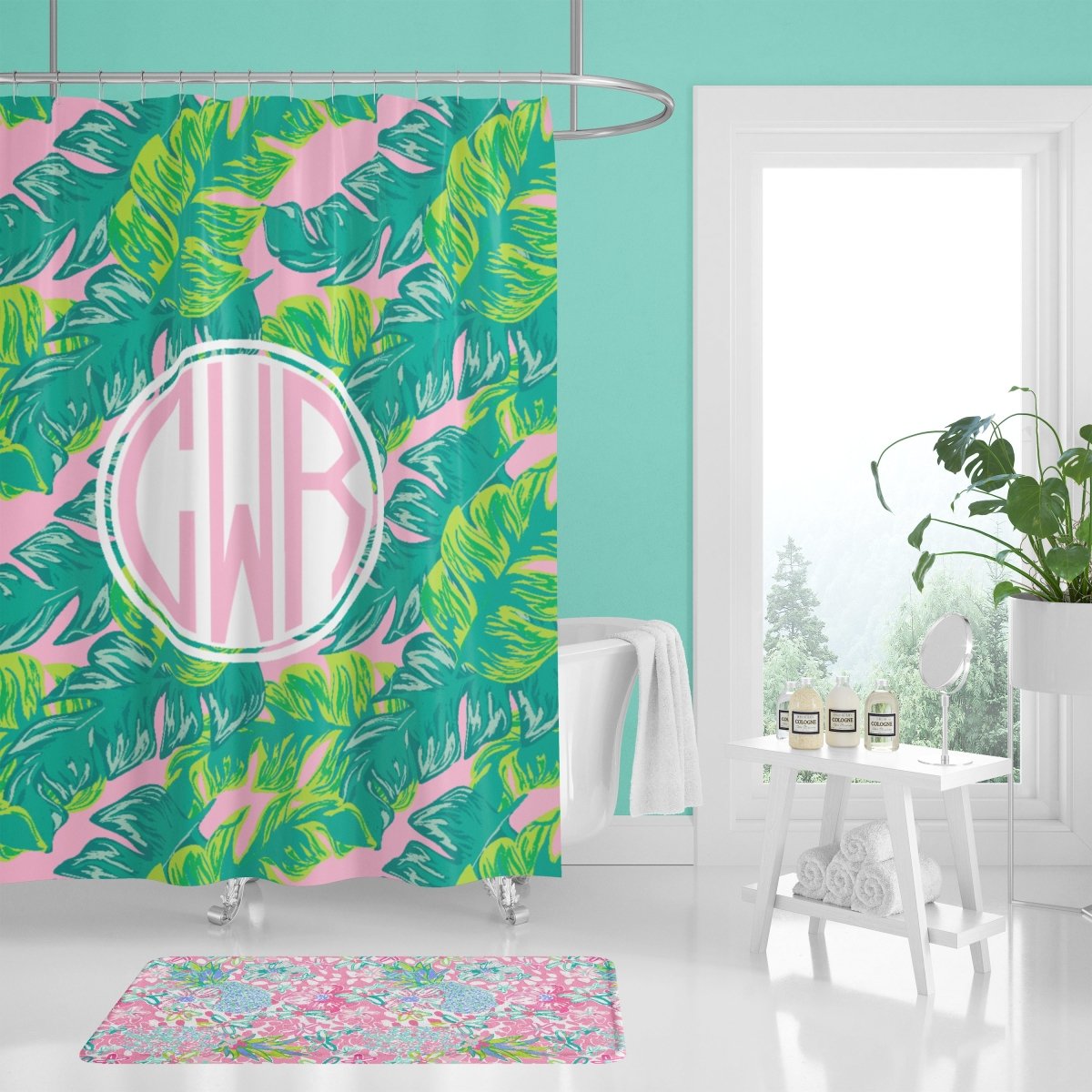 Preppy Summer Palm Bathroom Collection - gender_girl, Preppy Summer, Theme_Tropical