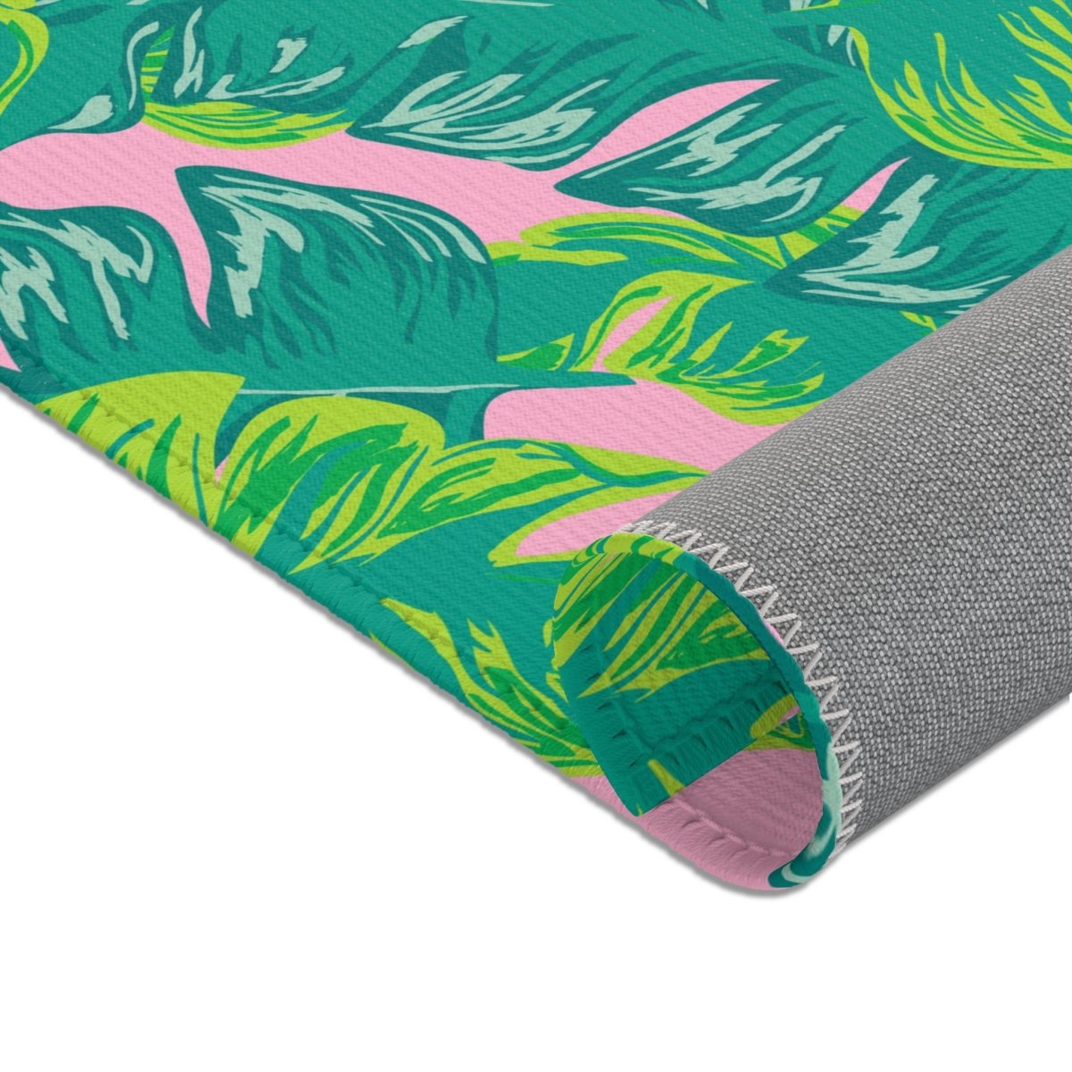 Preppy Summer Palm Nursery Rug - gender_girl, Preppy Summer, Theme_Tropical