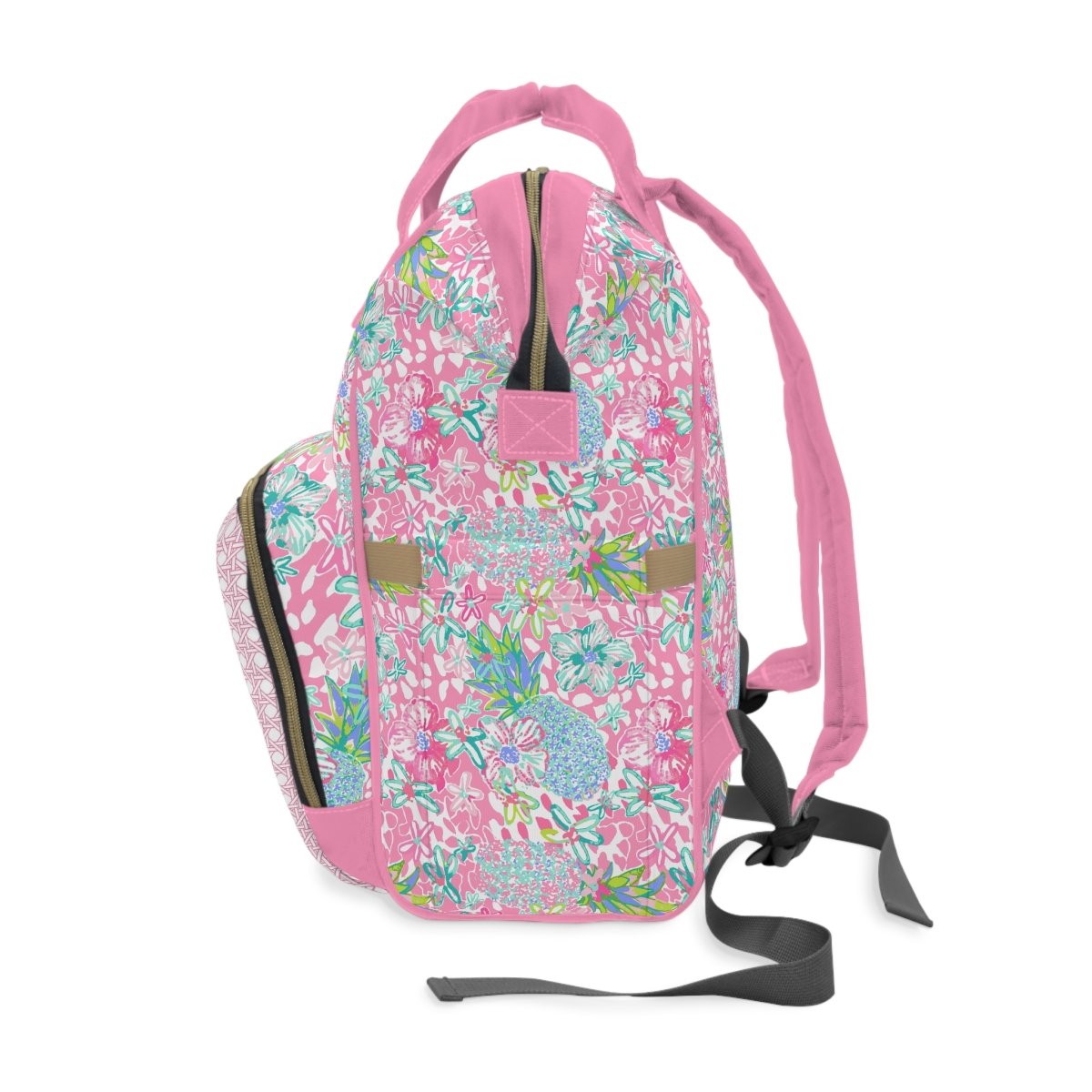 Preppy Summer Personalized Backpack Diaper Bag - gender_girl, Preppy Summer, text