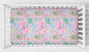 Preppy Summer Pom Pom Crib Bedding - gender_girl, Preppy Summer, text