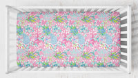 Preppy Summer Ruffled Crib Bedding - gender_girl, Preppy Summer, text