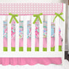Preppy Summer Ruffled Crib Bedding - gender_girl, Preppy Summer, text