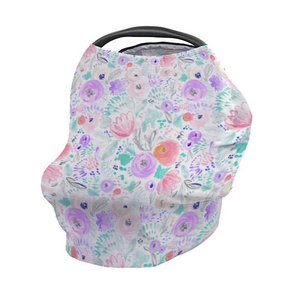 Purple Blooms Car Seat Cover - gender_girl, Purple Blooms, Theme_Floral