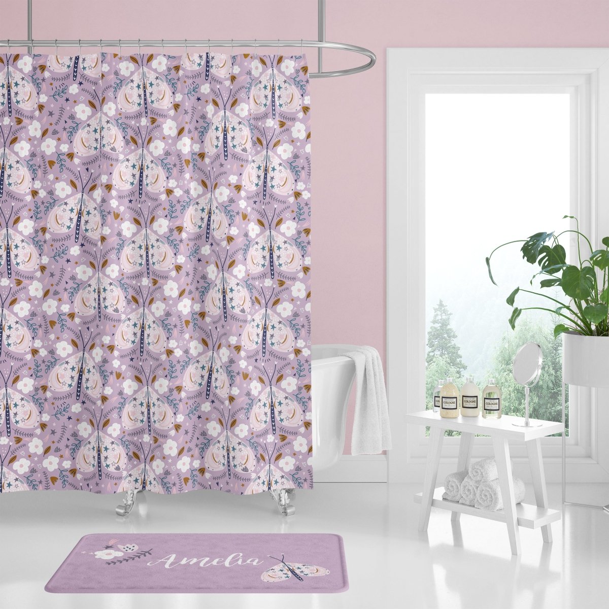 Purple Butterfly Bathroom Collection - gender_girl, Purple Butterfly, Theme_Butterfly