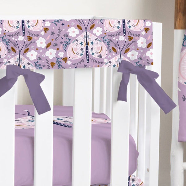 Purple Butterfly Crib Rail Guards - gender_girl, Purple Butterfly, Theme_Butterfly