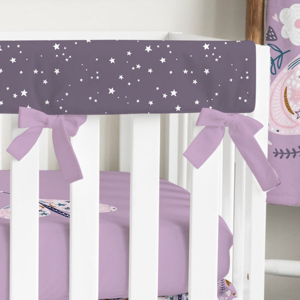 Purple Stars Crib Rail Guards - gender_girl, Purple Butterfly, Theme_Butterfly