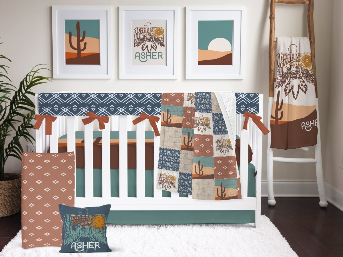 Roam Free Crib Bedding - gender_boy, Roam Free, text