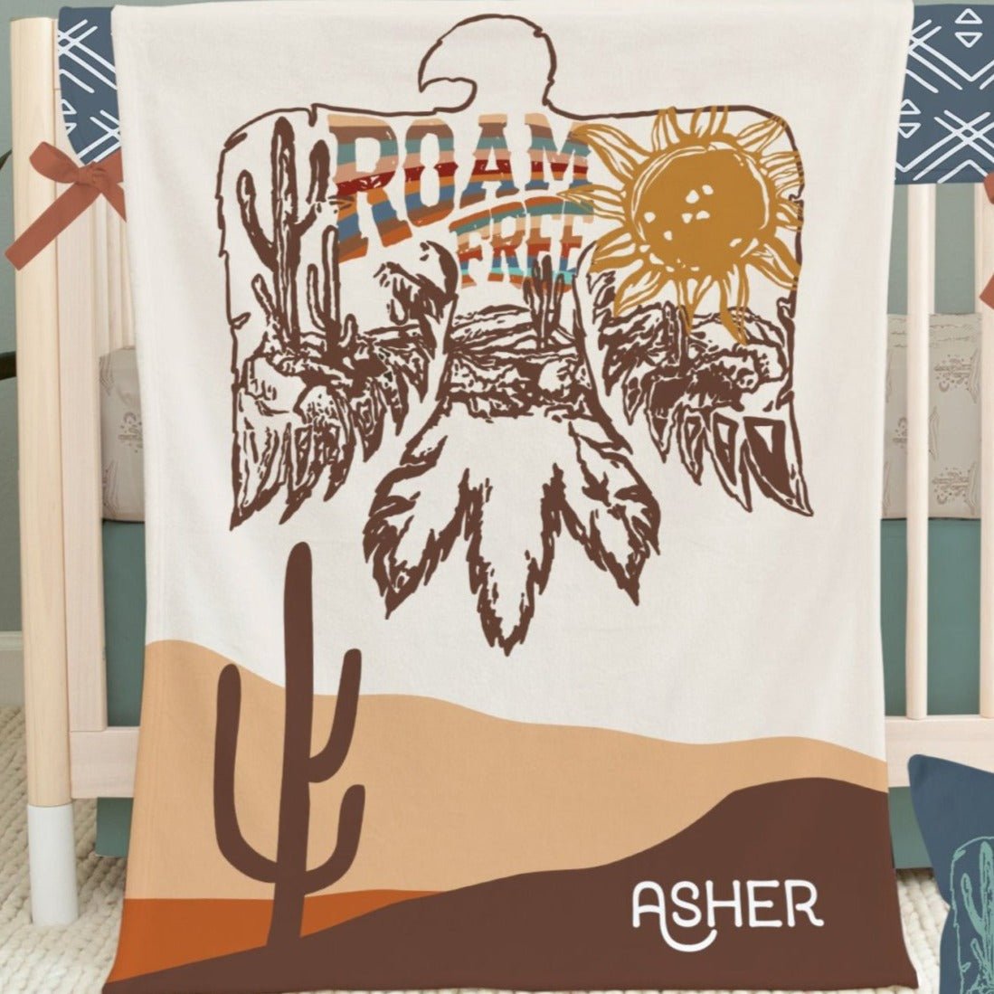 Roam Free Tribal Crib Bedding Crib Bedding Nursery Decor