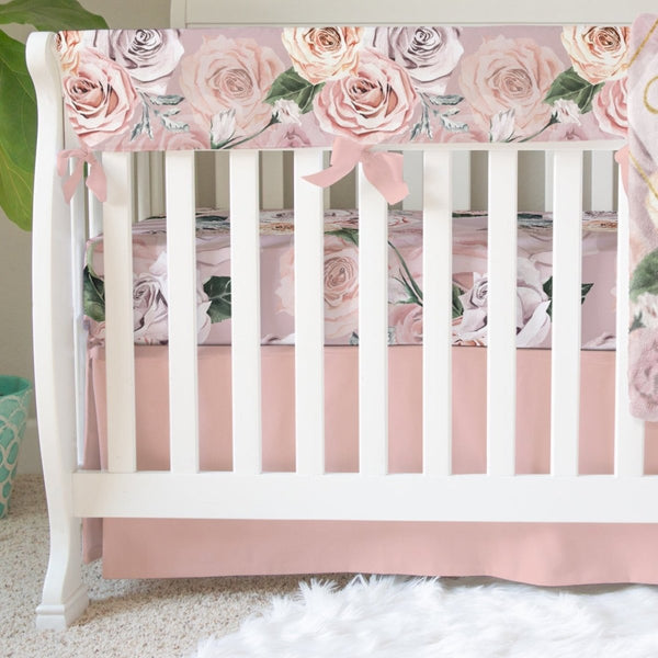 Romantic Rose Crib Bedding - gender_girl, Romantic Rose, text