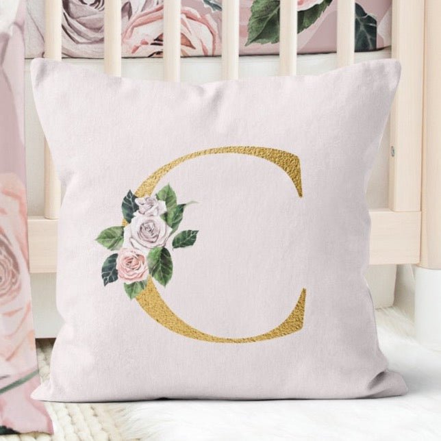 Romantic Rose Personalized Throw Pillow - gender_girl, Romantic Rose, text