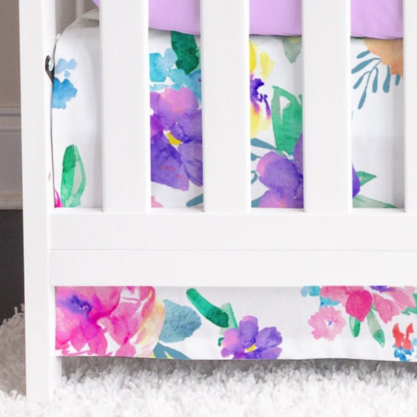 Safari Babe Crib Skirt - gender_girl, Safari Babe, Theme_Floral