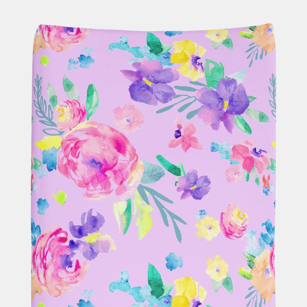 Safari Babe Floral Changing Pad Cover