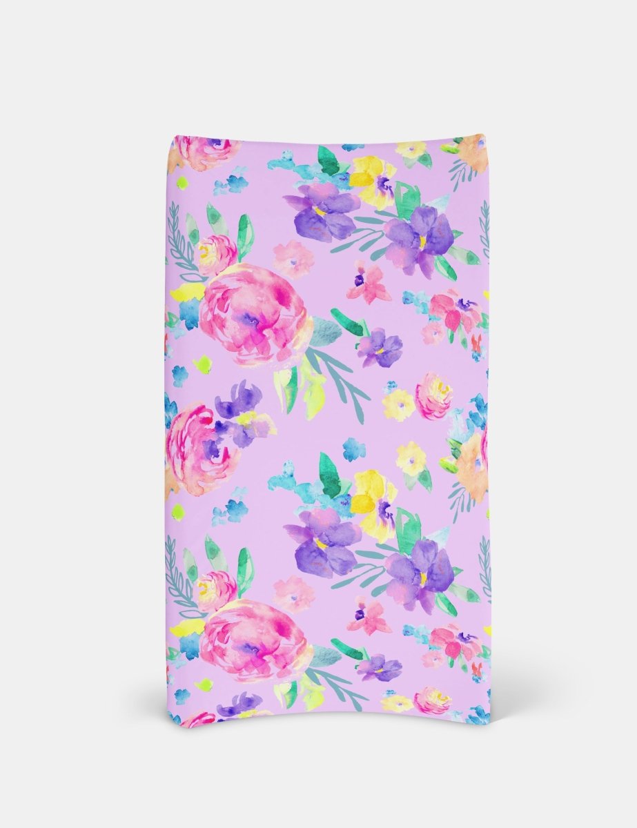 Safari Babe Floral Changing Pad Cover - gender_girl, Safari Babe, Theme_Floral