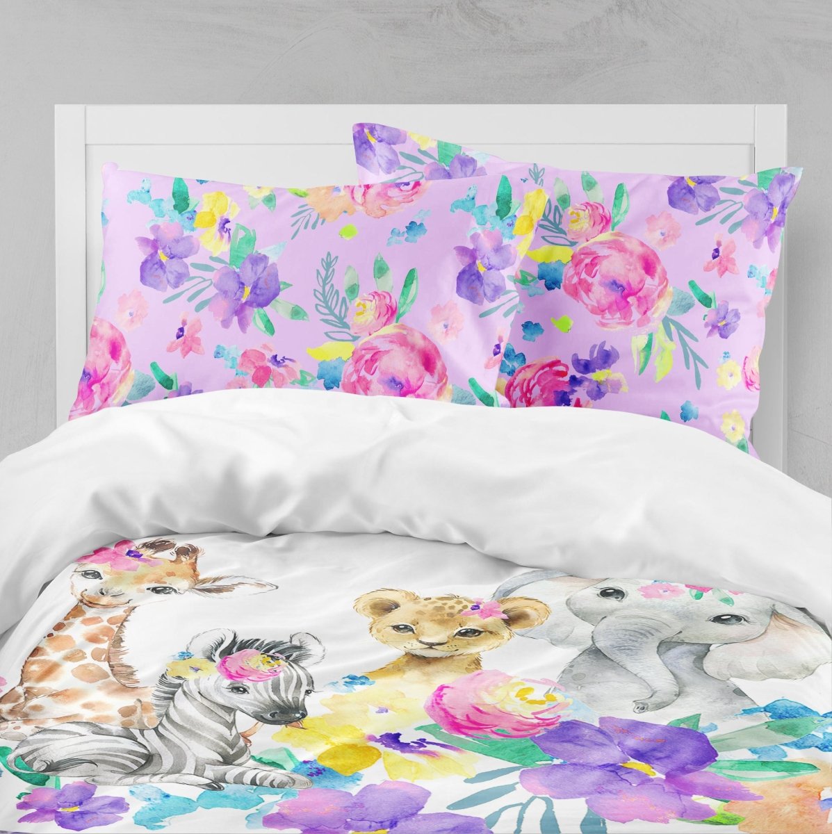Safari Babe Personalized Kids Bedding Set (Comforter or Duvet Cover) - gender_girl, Safari Babe, text