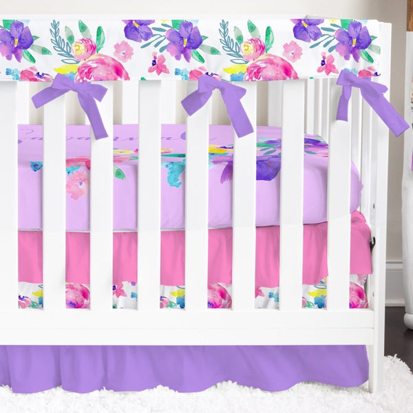 Safari Babe Solid Ruffled Crib Bedding - gender_girl, Safari Babe, text