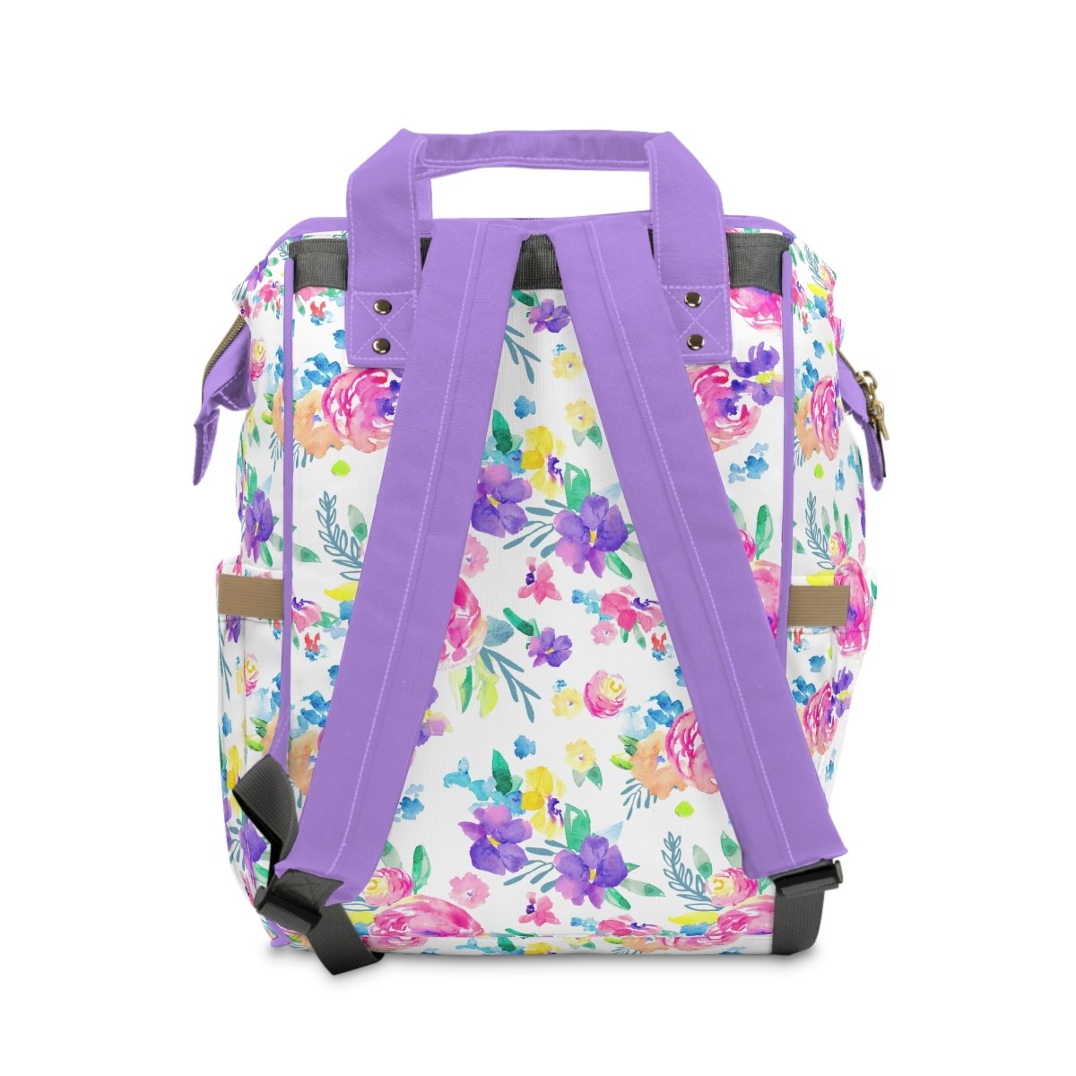 Safari Babe White Personalized Backpack Diaper Bag - gender_girl, Safari Babe, text