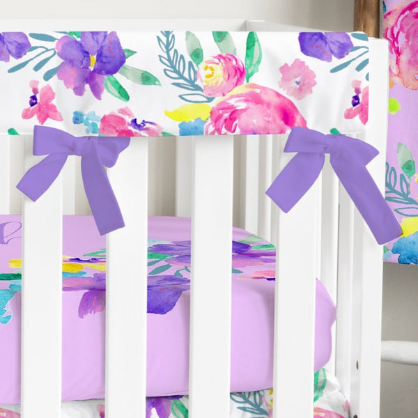 Safari Blooms Crib Rail Guards - gender_girl, Safari Babe, Theme_Floral
