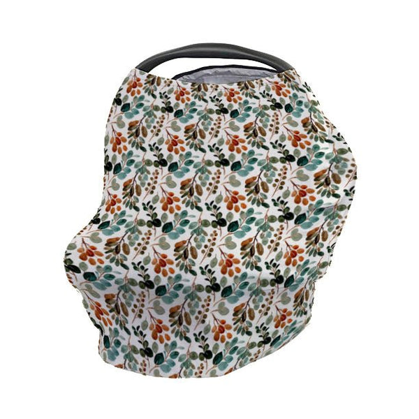 Sage Greenery Car Seat Cover - gender_boy, gender_neutral, Sage Greenery