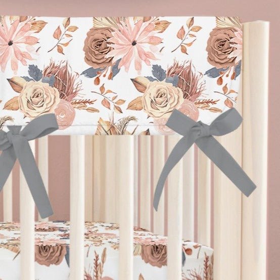 Soft Boho Crib Rail Guards - gender_girl, Theme_Boho, Theme_Floral