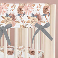 Soft Boho Crib Rail Guards - gender_girl, Theme_Boho, Theme_Floral