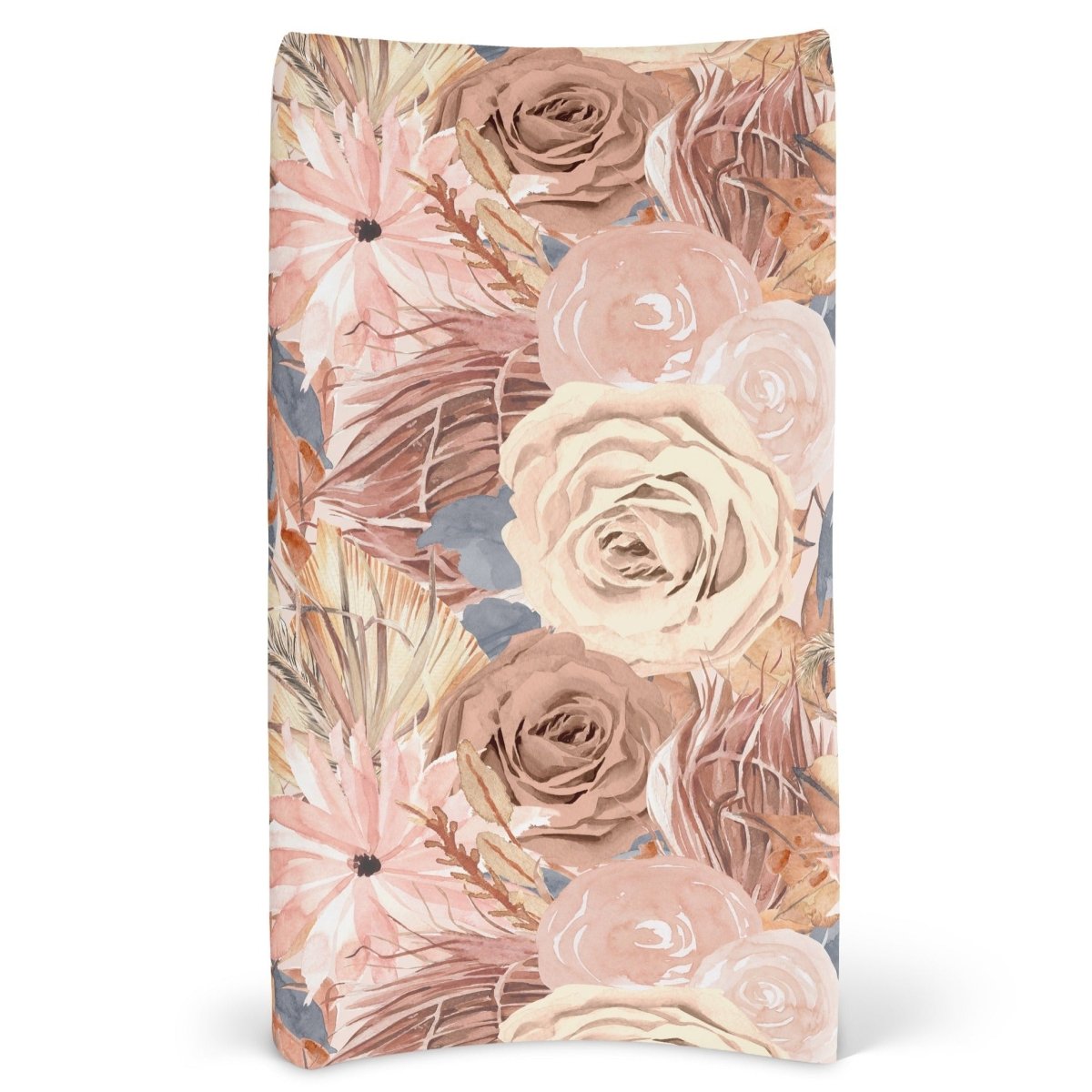 Soft Boho Large Floral Changing Pad Cover - gender_girl, Theme_Boho, Theme_Floral