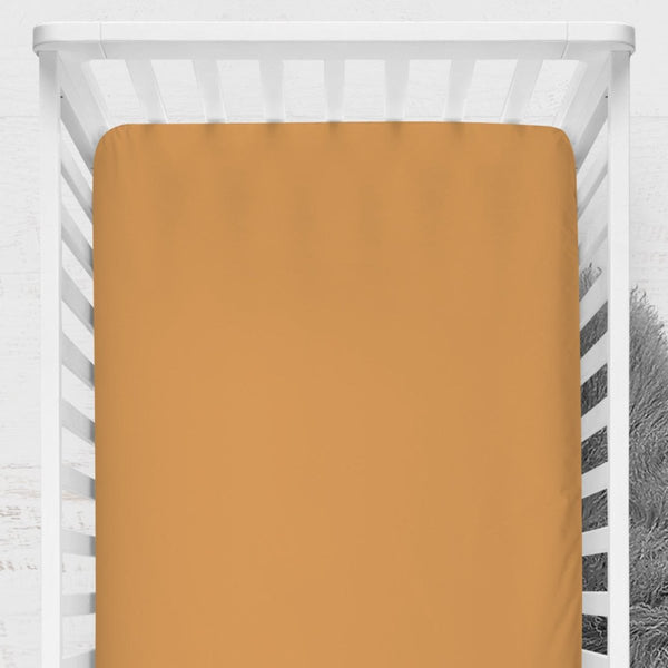 Solid Golden Crib Sheet