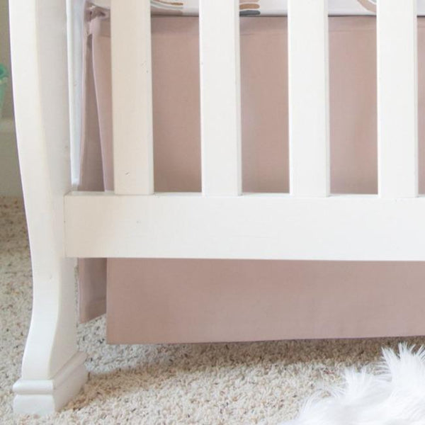 Solid Latte Crib Skirt - Crib Skirt