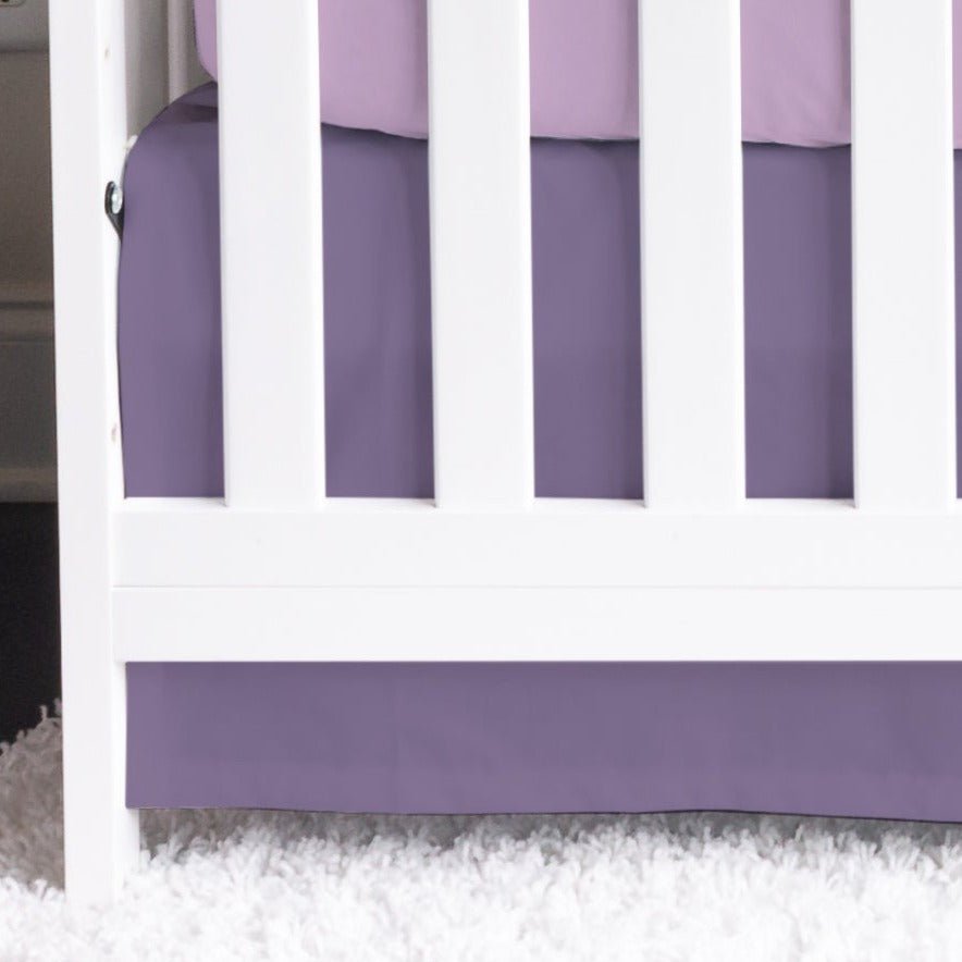 Solid Purple Butterfly Crib Bedding - gender_girl, Purple Butterfly, text