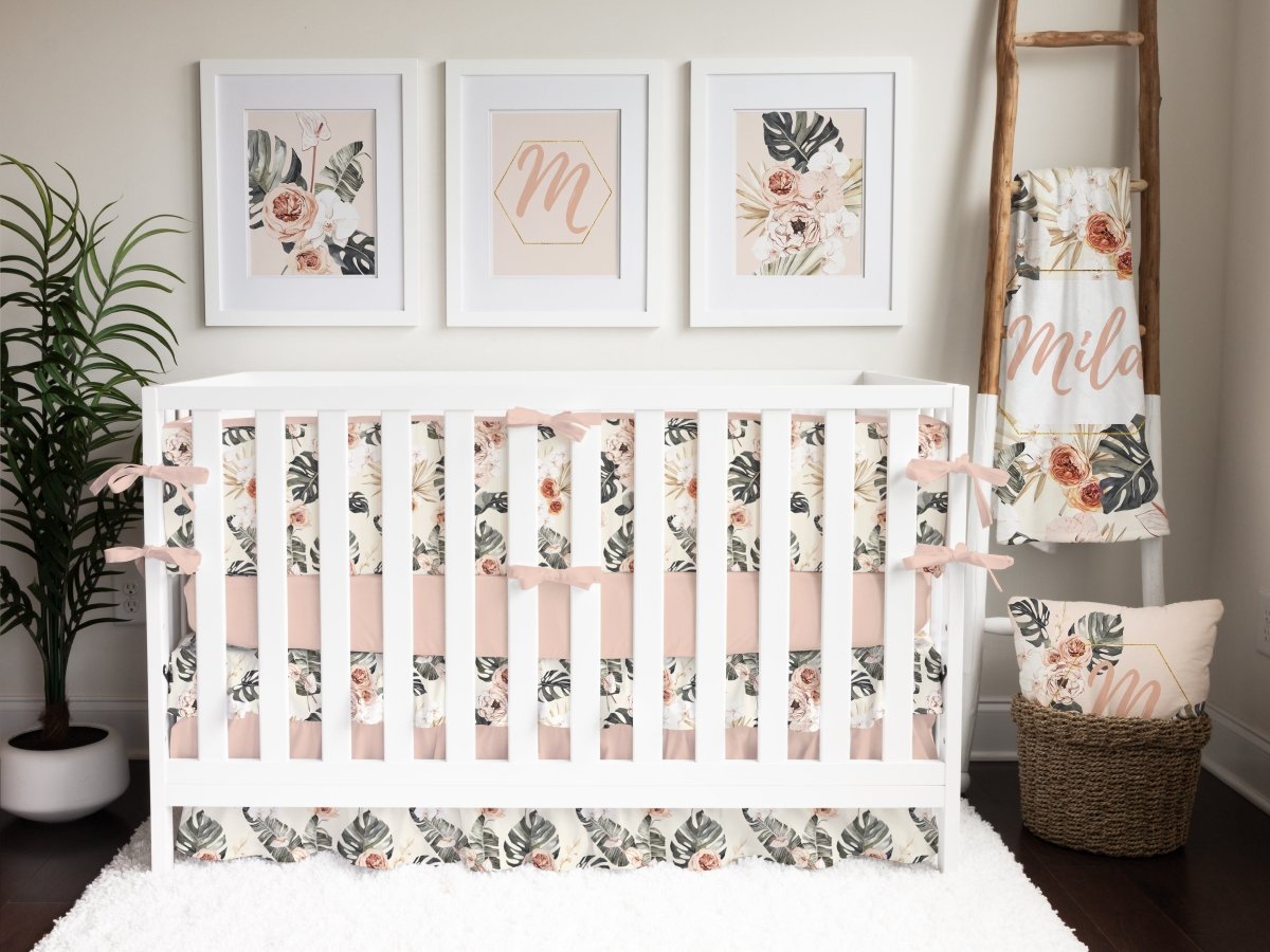 Solid Shell Crib Sheet - gender_girl, Theme_Boho, Theme_Floral