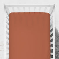 Solid Spice Crib Sheet - gender_girl, Theme_Floral, Theme_Solid