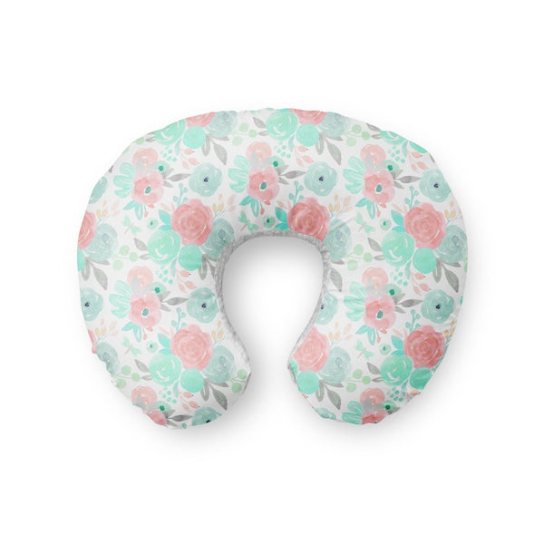 Spring Floral Nursing Pillow Cover - gender_girl, Spring Mint Floral, Theme_Floral