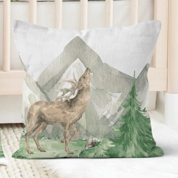 Sweet Forest Friends Throw Pillow - gender_boy, Sweet Forest Friends, Theme_Woodland