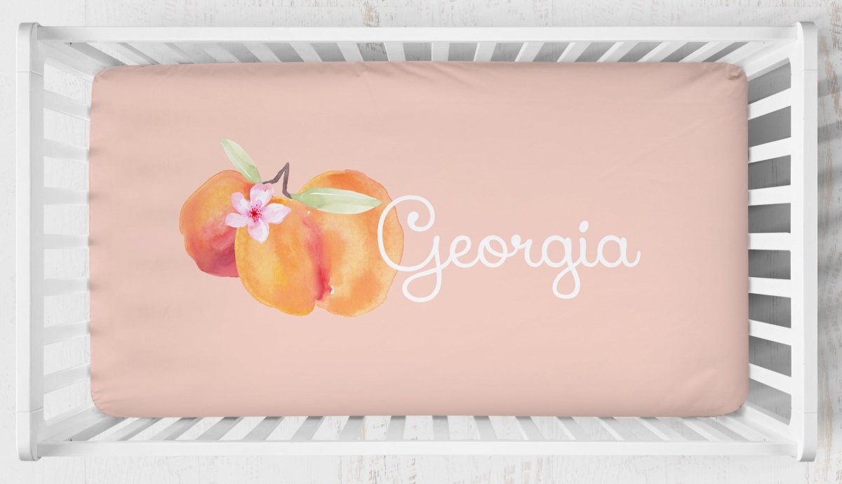 Sweet Georgia Peach Crib Bedding - gender_girl, Sweet Georgia Peach, text