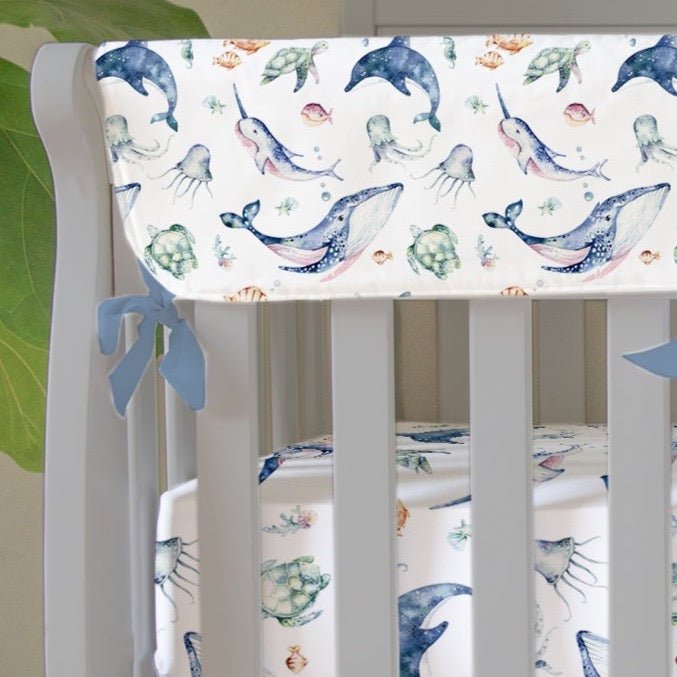 Sweet Sea Creatures Crib Rail Guards - gender_boy, gender_neutral, Sweet Sea Creatures
