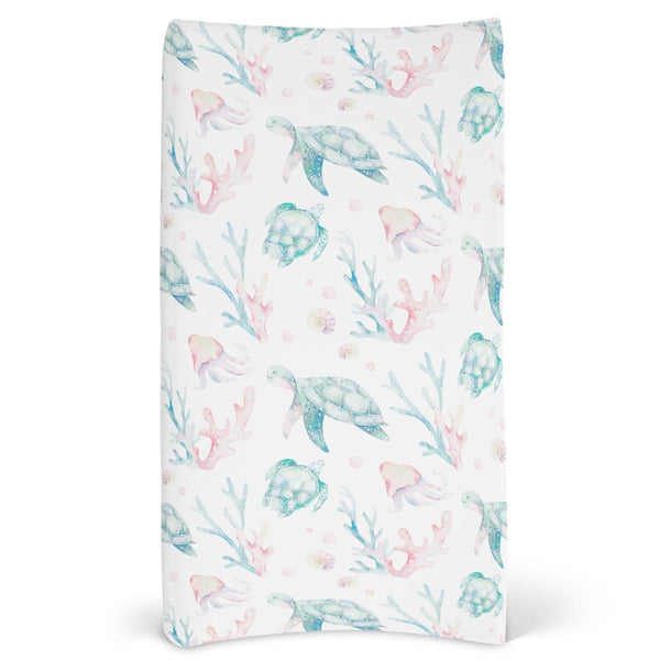 Sweet Sea Turtles Changing Pad Cover