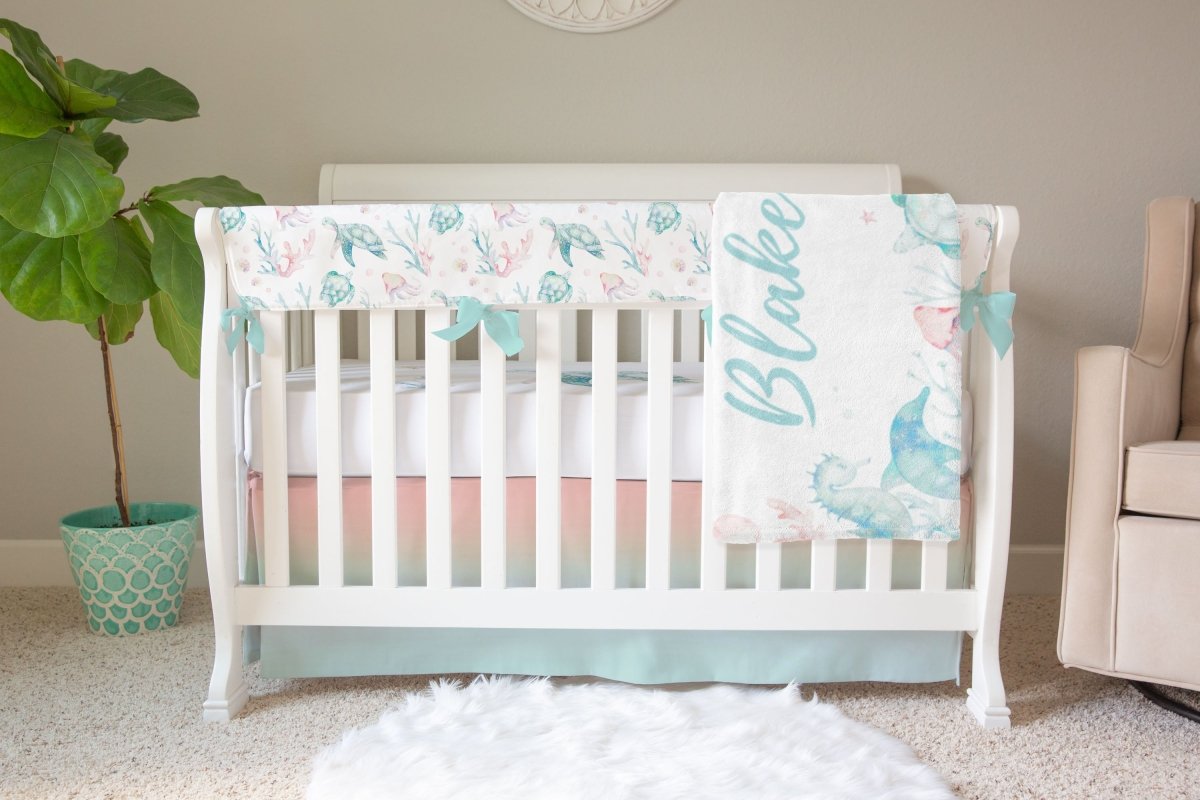 Sweet Sea Turtles Crib Rail Guards - gender_boy, gender_girl, gender_neutral