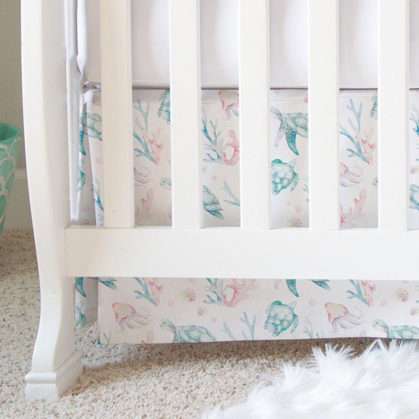 Sweet Sea Turtles Crib Skirt - gender_boy, gender_girl, gender_neutral