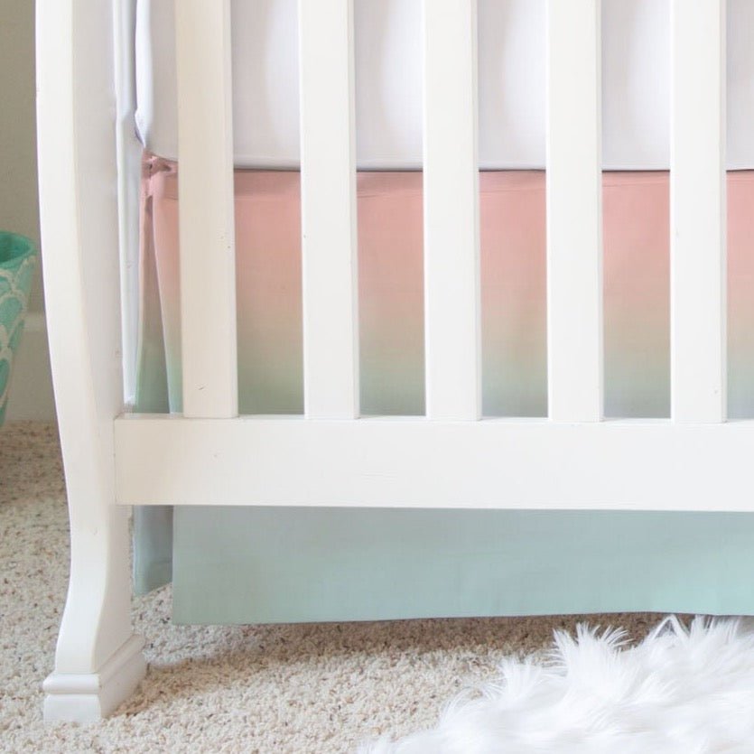 Sweet Sea Turtles Ombre Crib Skirt - gender_boy, gender_girl, gender_neutral