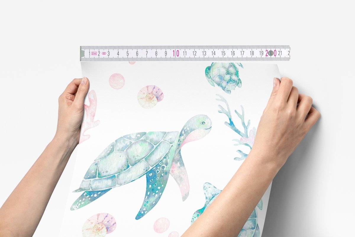 Sweet Sea Turtles Peel & Stick Wallpaper - gender_boy, gender_girl, gender_neutral
