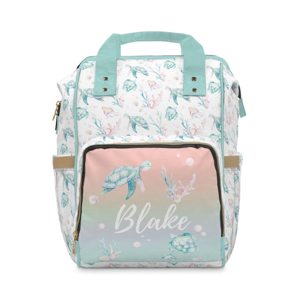 Sweet Sea Turtles Personalized Backpack Diaper Bag - gender_boy, gender_girl, gender_neutral