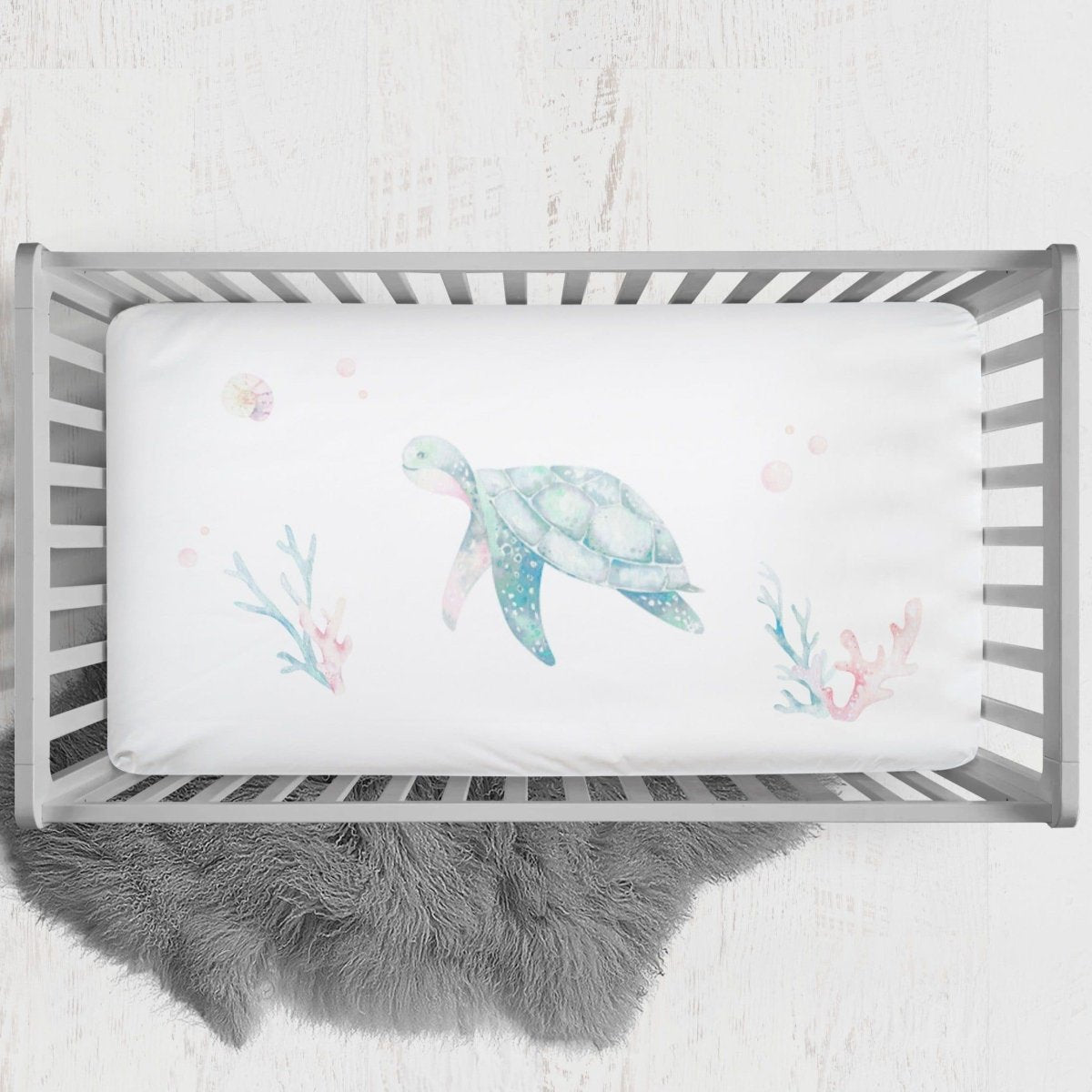 Sweet Sea Turtles Personalized Crib Bedding - Crib Bedding Sets